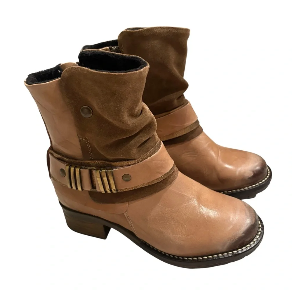 Dromedaris Kikka Leather Boot in Taupe, Sz 37 - Picture 3 of 14